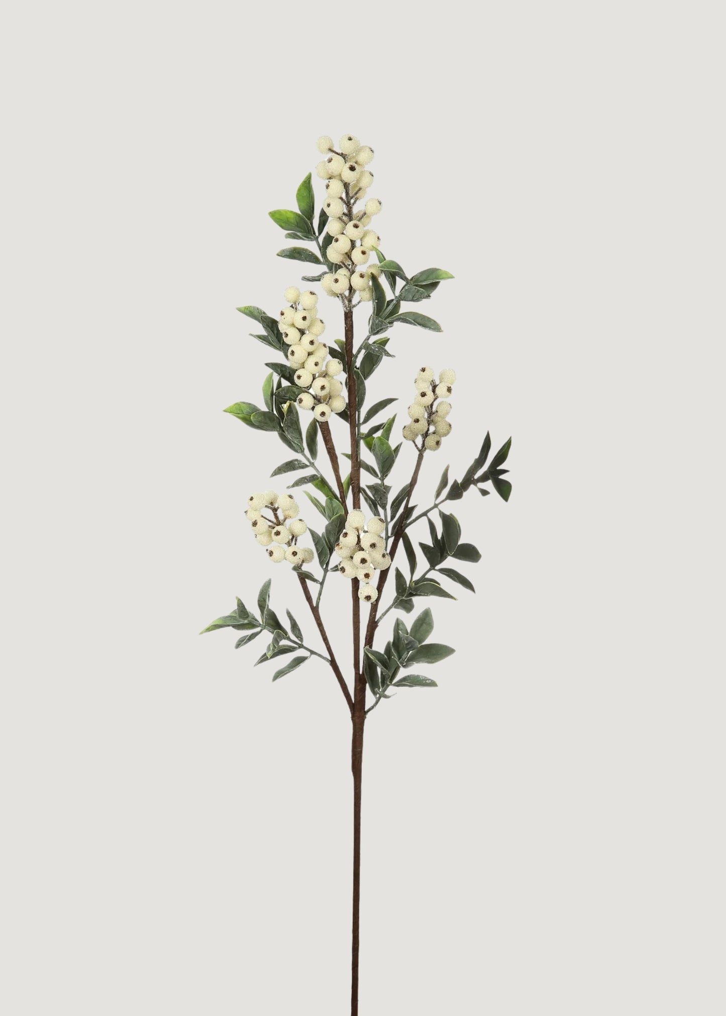 Artificial Berry Branch in Cream White - 36"