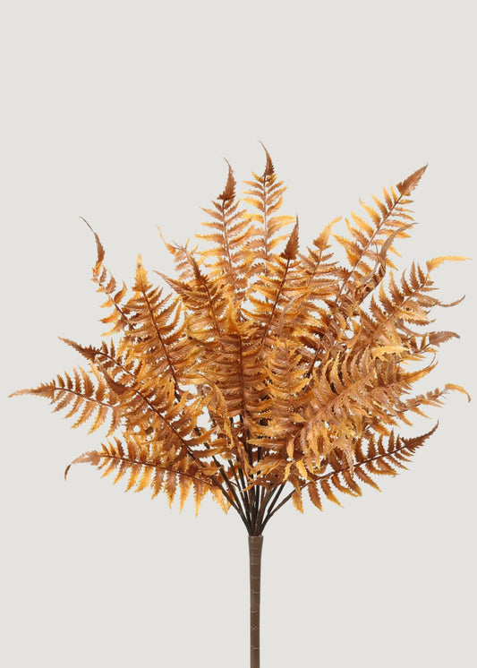 Artificial Autumn Fern Leaf Bush - 22"