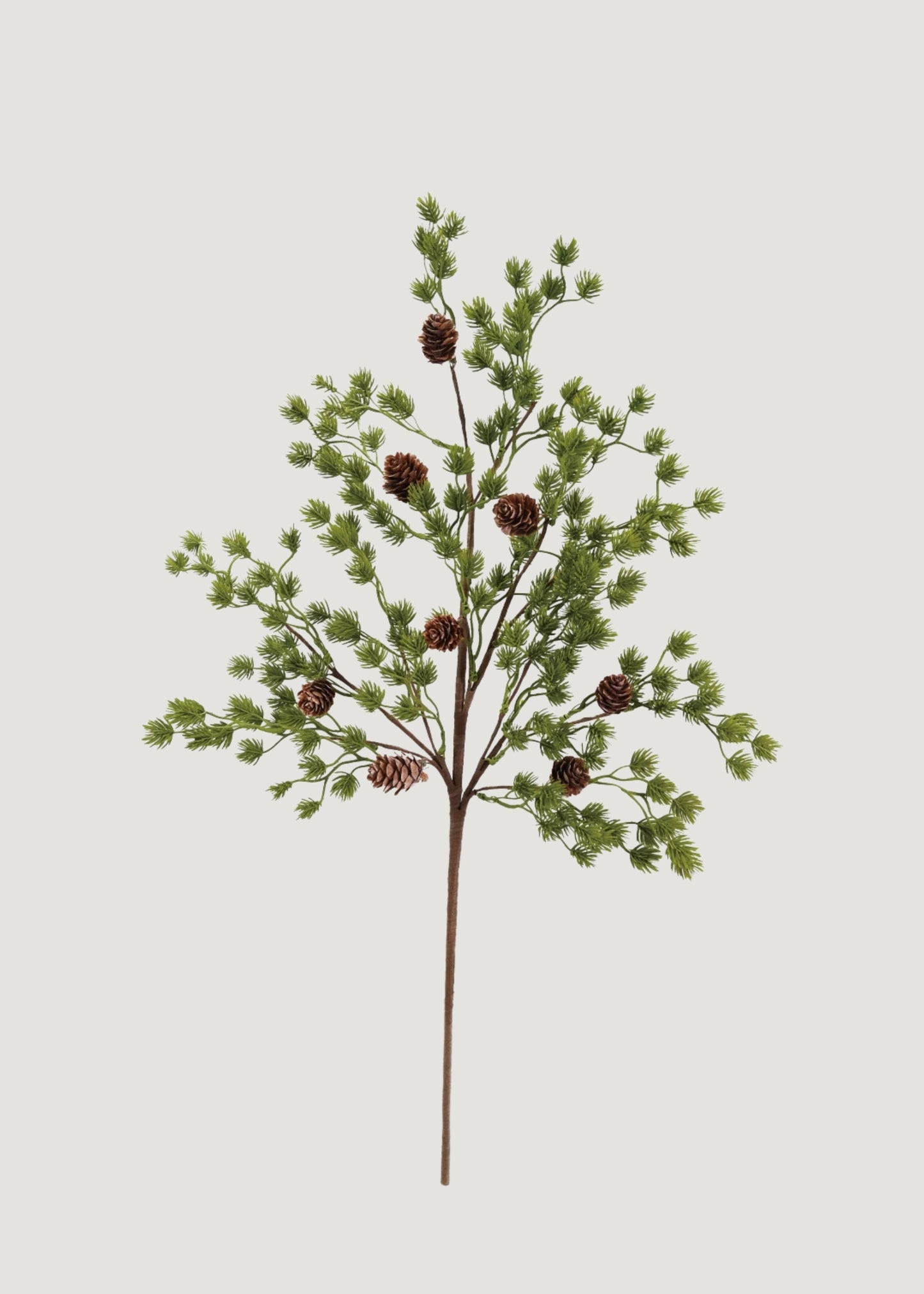 Artificial Fir Foliage Holiday Branch with Pine Cones - 25"