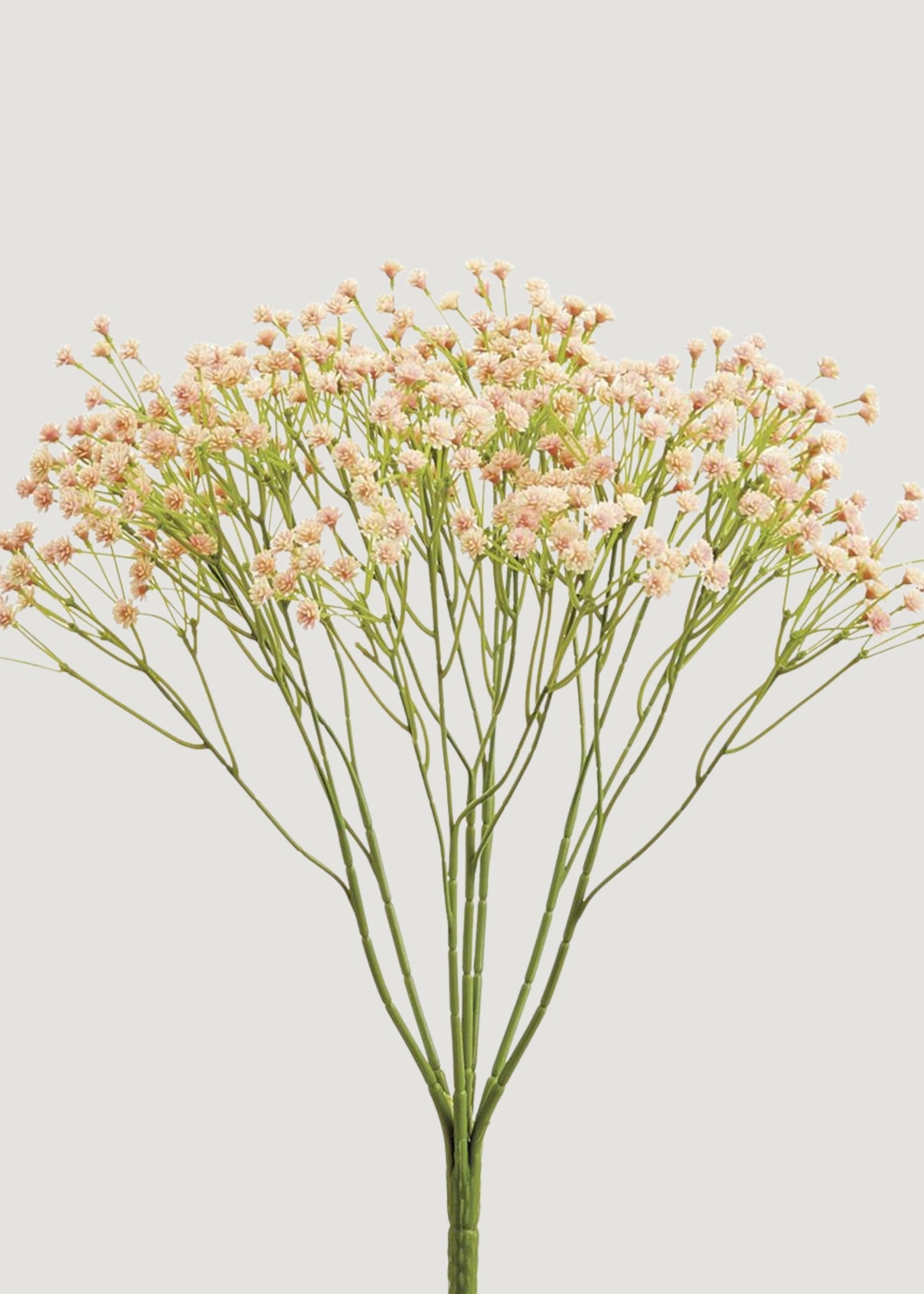 Artificial Baby's Breath Flower Bush in Blush - 15"