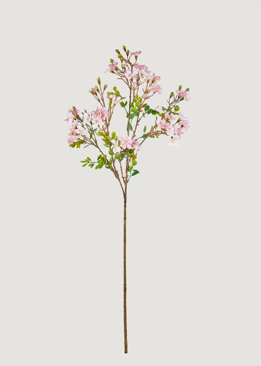 Artificial Blossom Flower Branch in Pale Lavender - 33.5"
