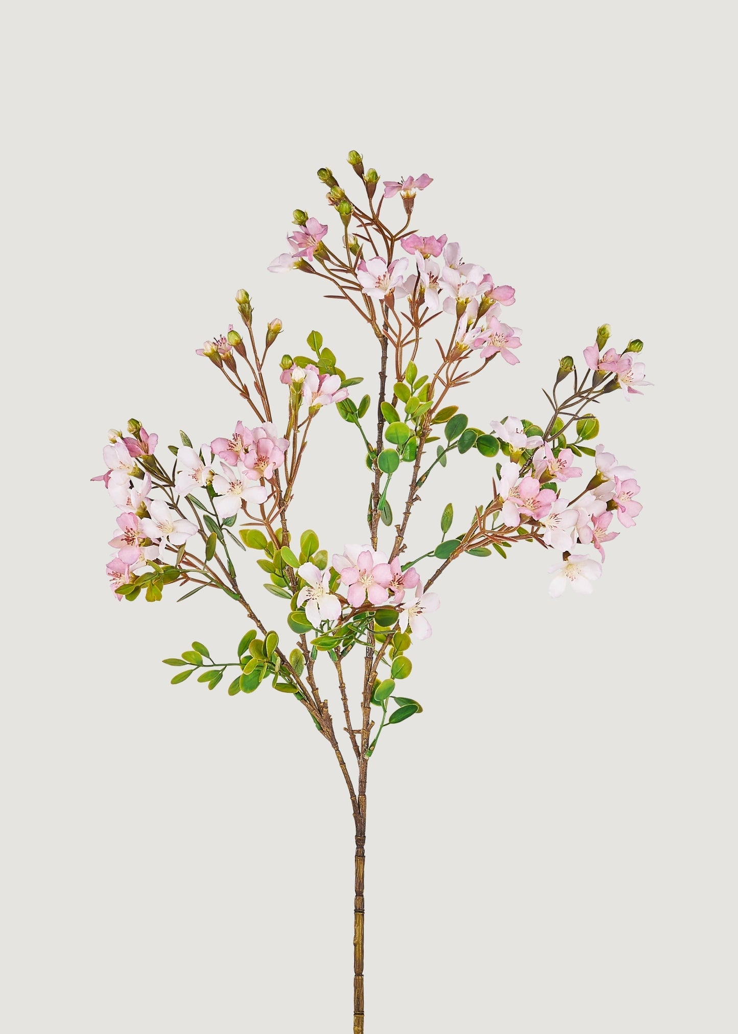 Artificial Blossom Flower Branch in Pale Lavender - 33.5"