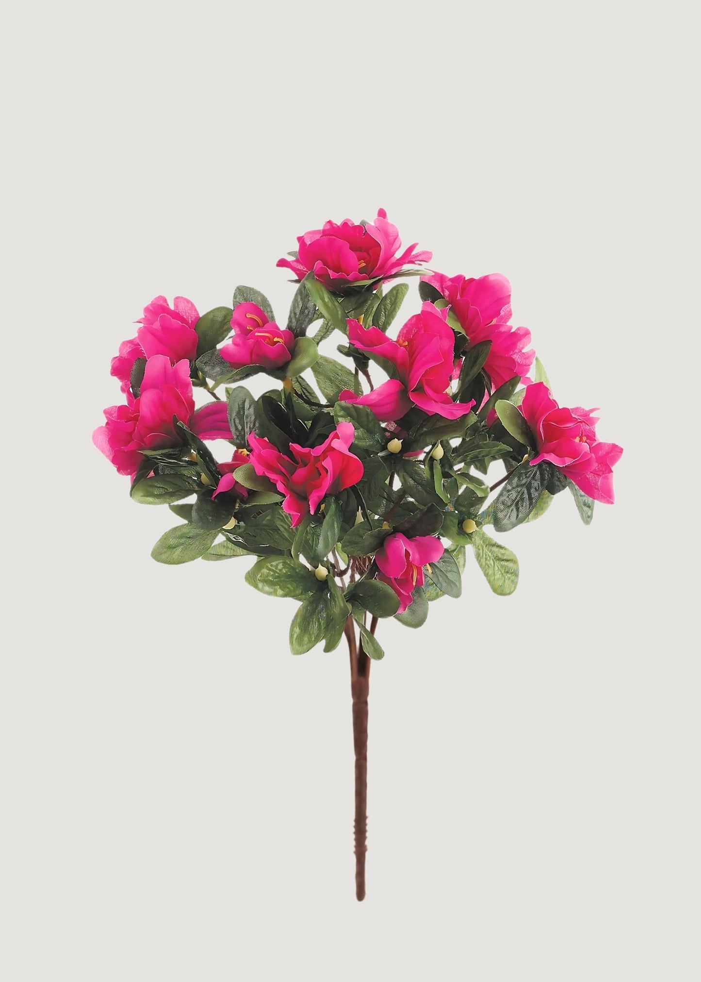 Artificial Azalea Flower Bush in Fuchsia - 13"