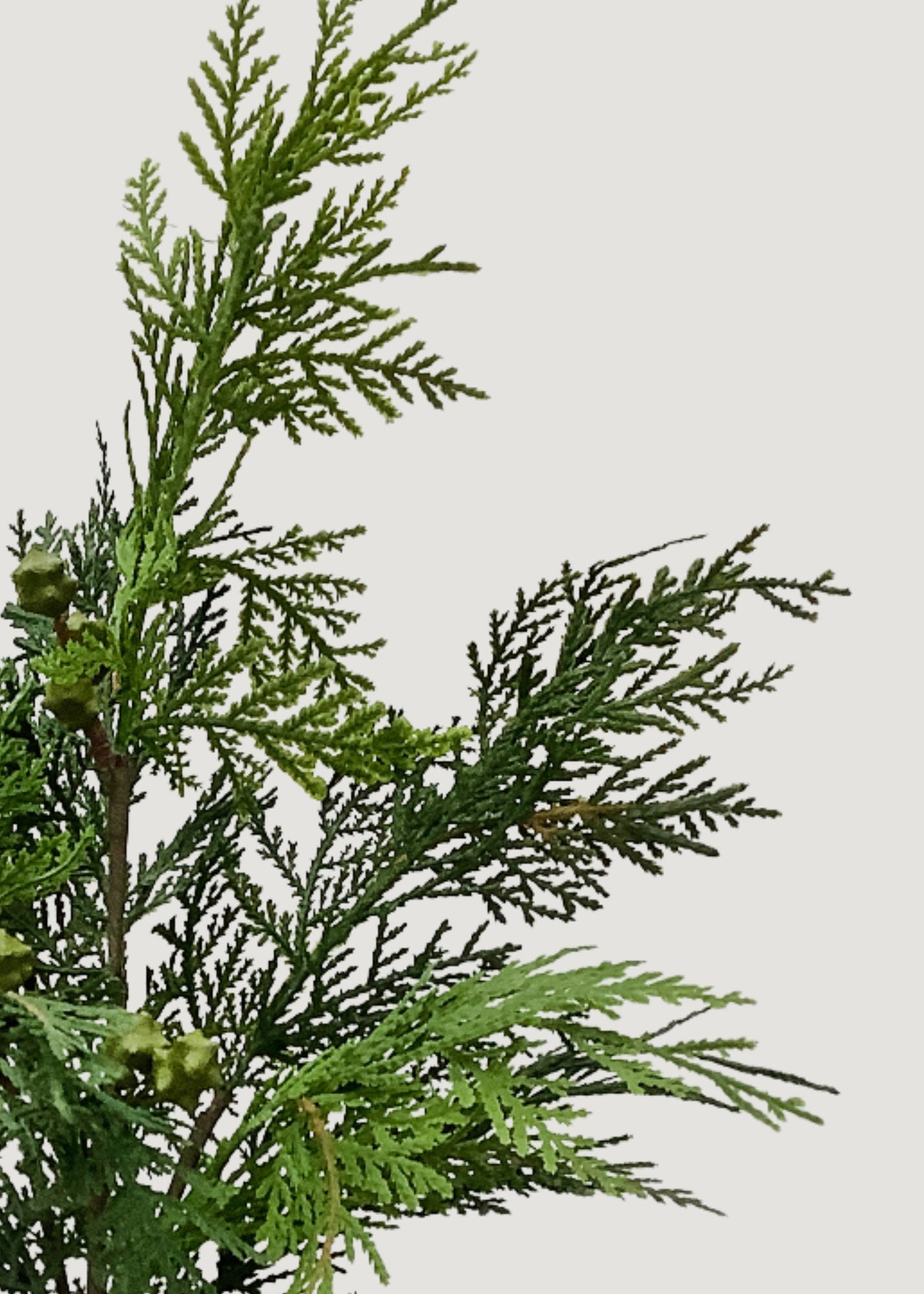 Artificial Holiday Greens Cedar Bush - 16"