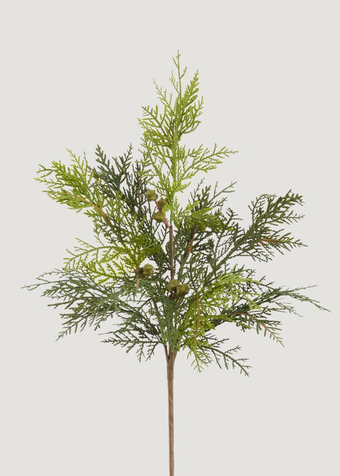 Artificial Holiday Greens Cedar Bush - 16"