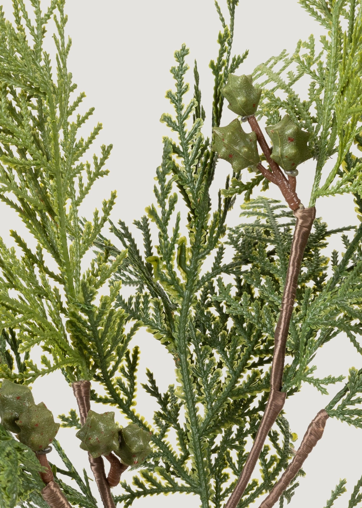 Artificial Holiday Greens Cedar Bush - 16"