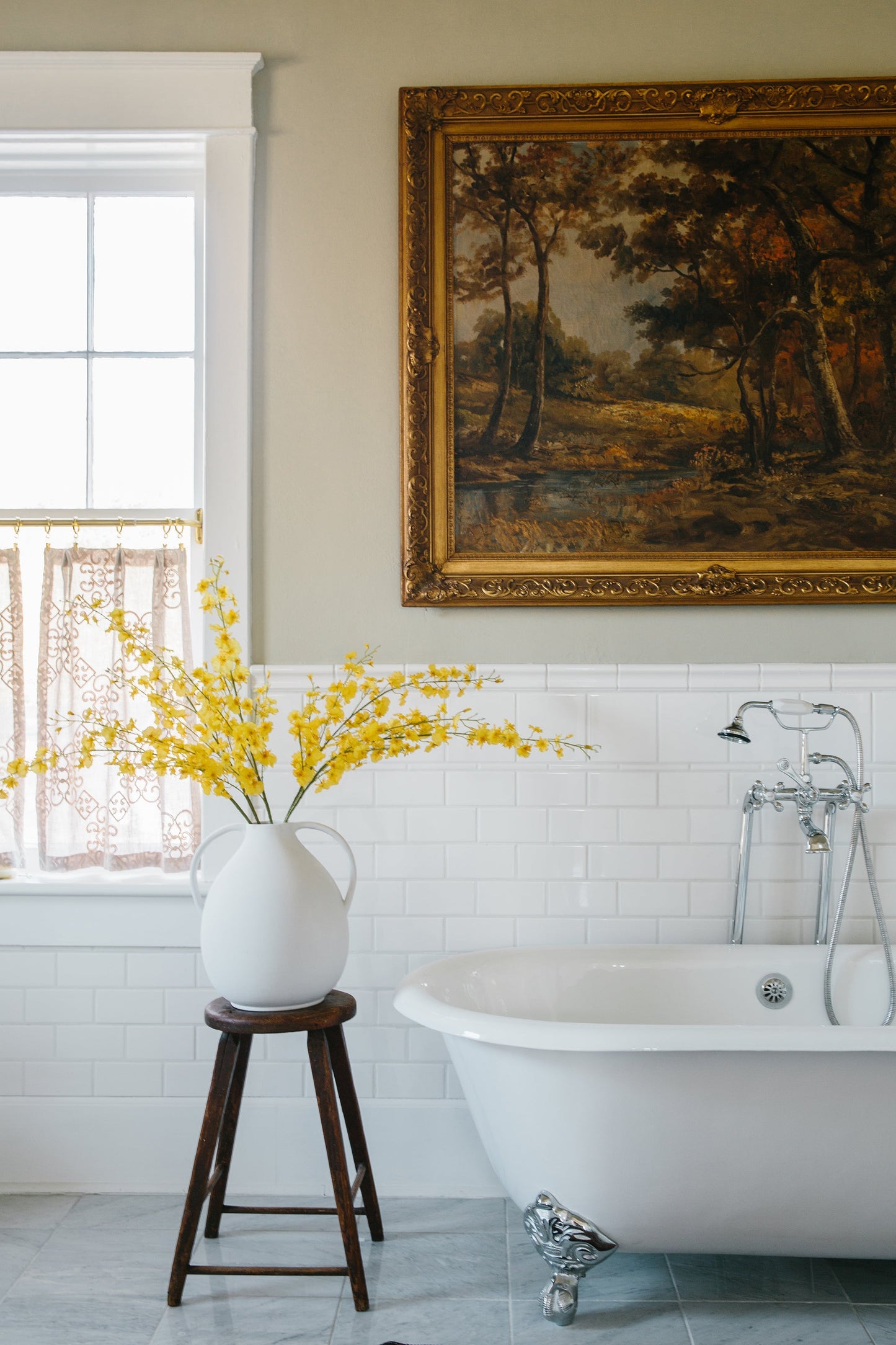 Artificial Dancing Orchids in Yellow - 46"